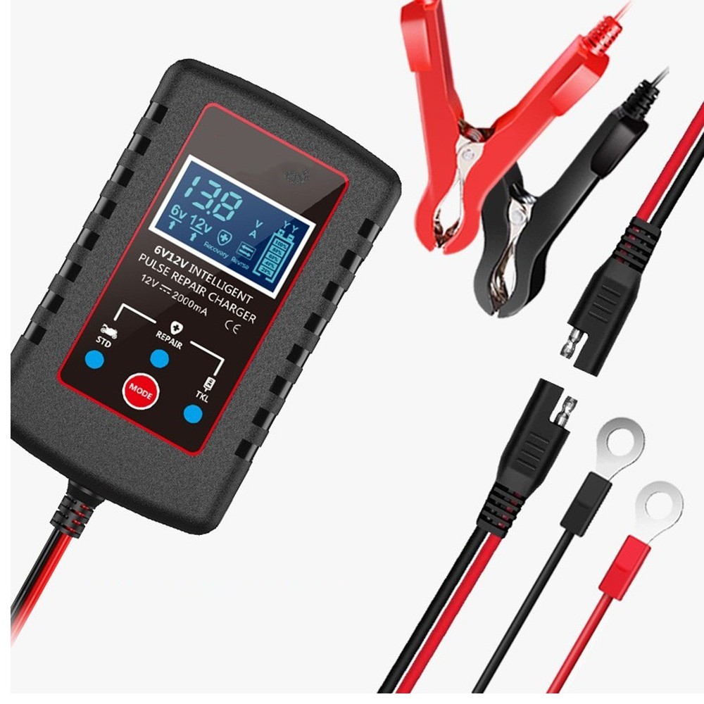 6V 12V Automatic Battery Charger Maintainer For Motorcycle Trickle Float Tender
