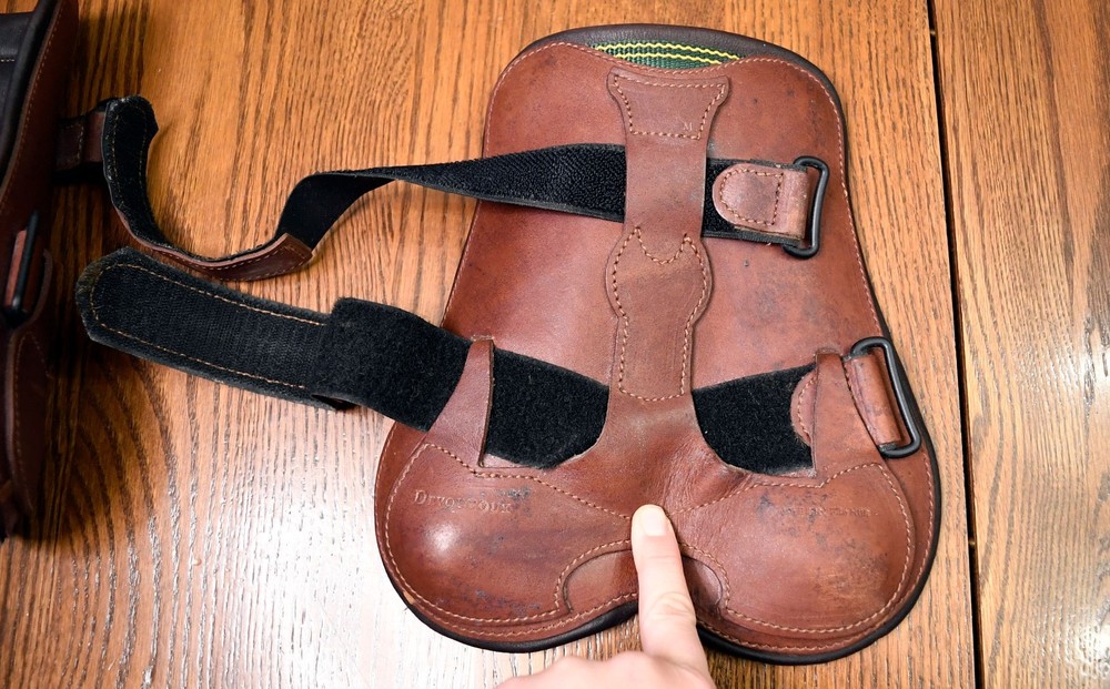 Devoucoux, front boots, brown leather, Medium