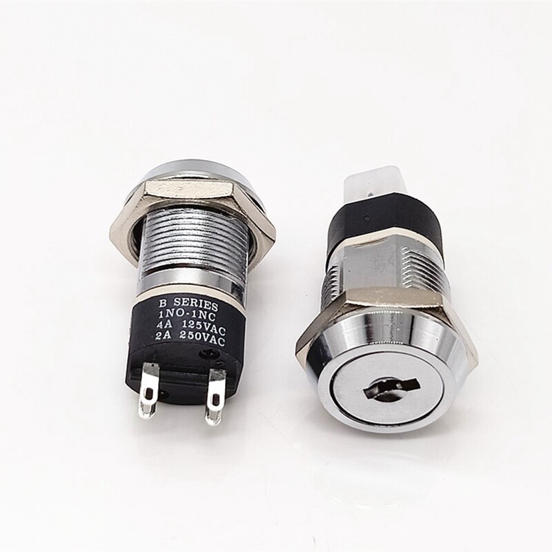 19mm Electronic Lock Power Lock Key Switch Lock Elevator Base Station Lock 4A 2A