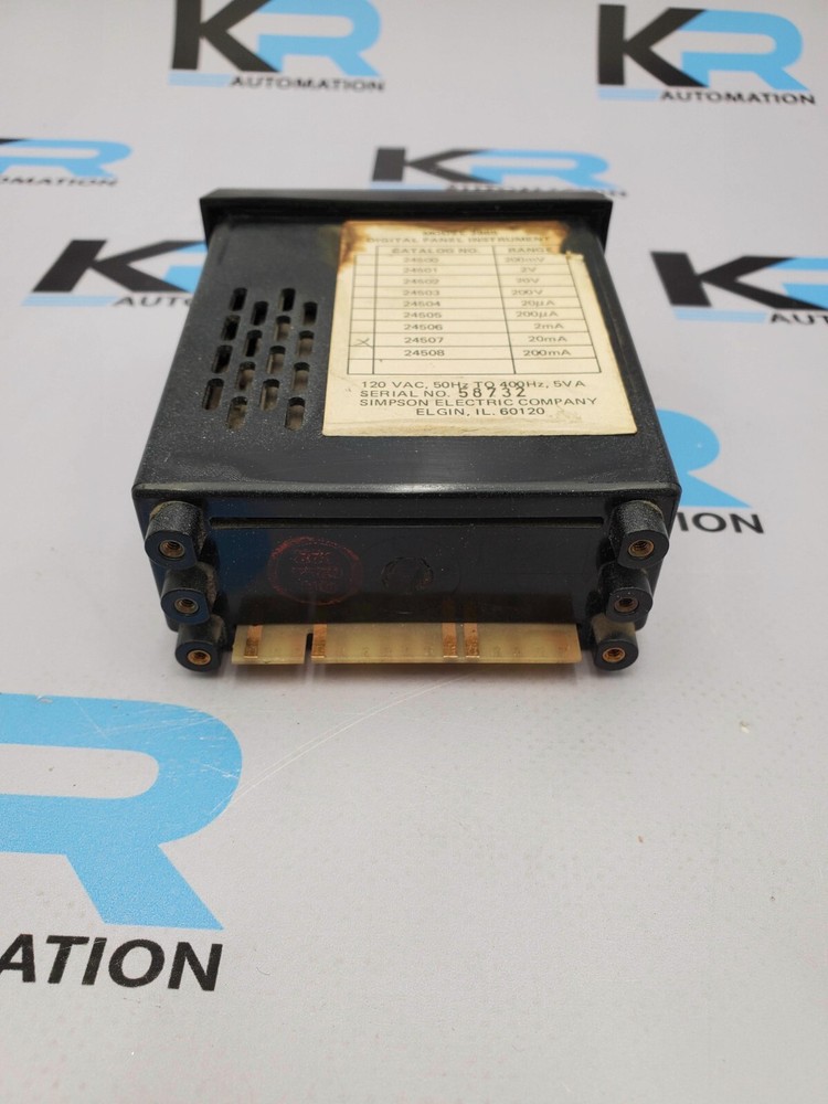 Simpson Model 2865 Digital Panel Instrument 120V *READ*