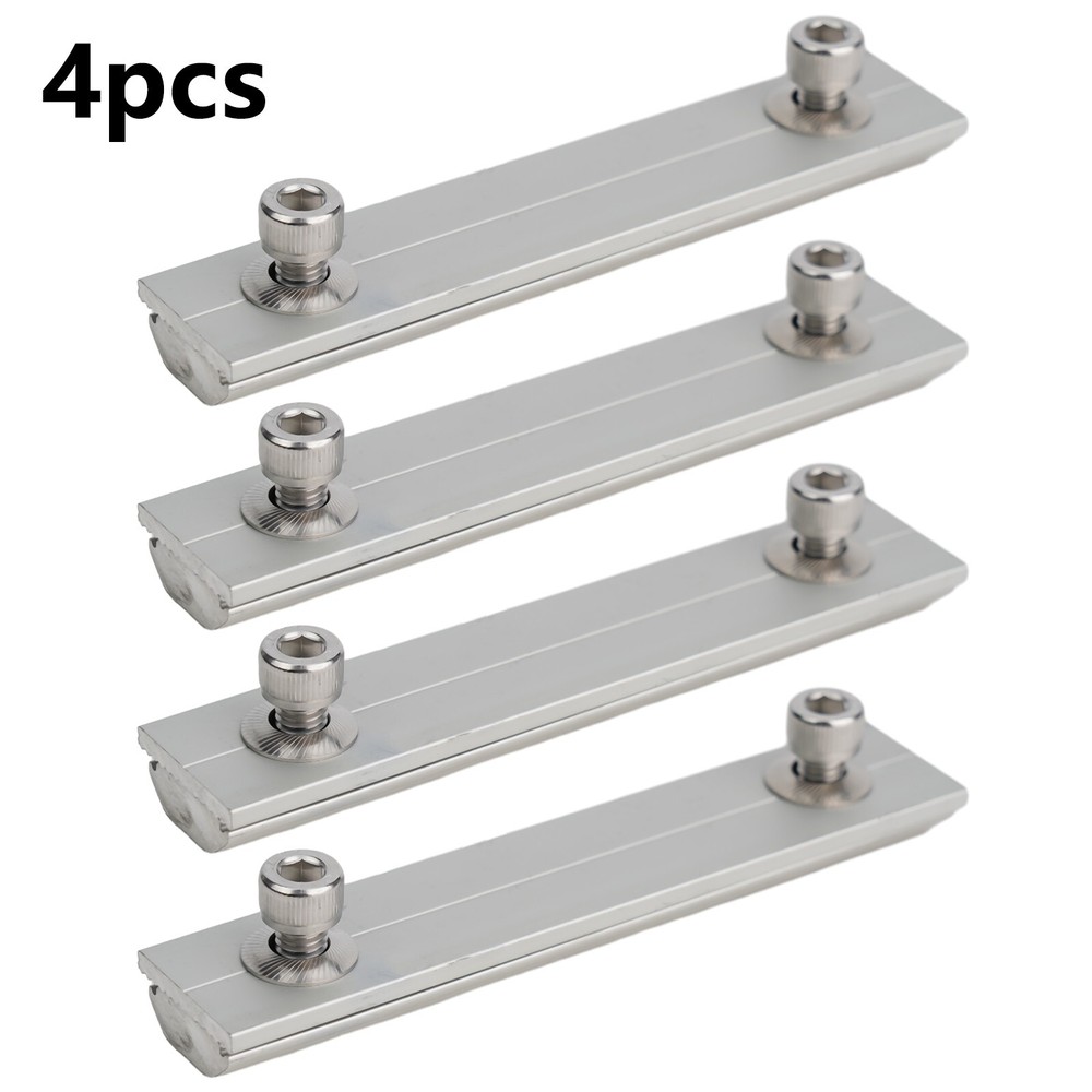 Aluminium Solar Module Rails Profile Connectors Mounting Connection Replacement