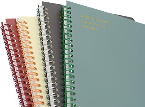 4 Pack Spiral Bound Graph Notebook Grid Paper Journal for School Office