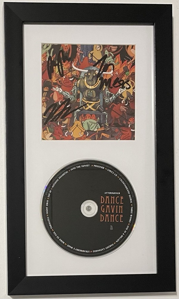 Dance Gavin Dance Signed Autographed Afterburner CD Framed