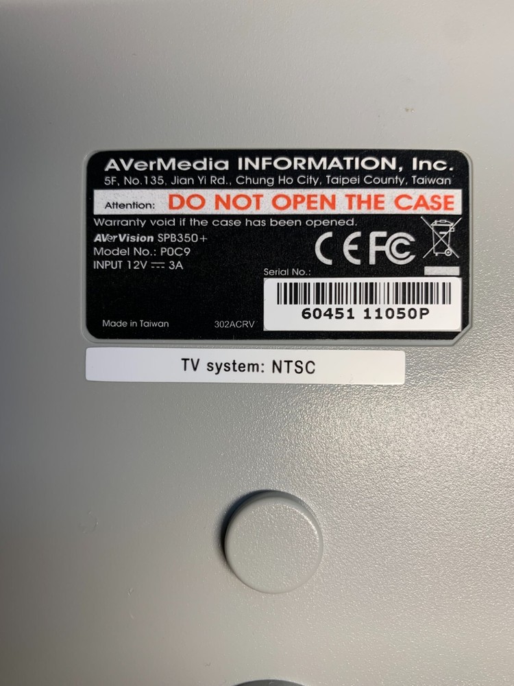 AverMedia AverVision SPB350+ Digital Document Camera Visualizer P0C9 - TESTED