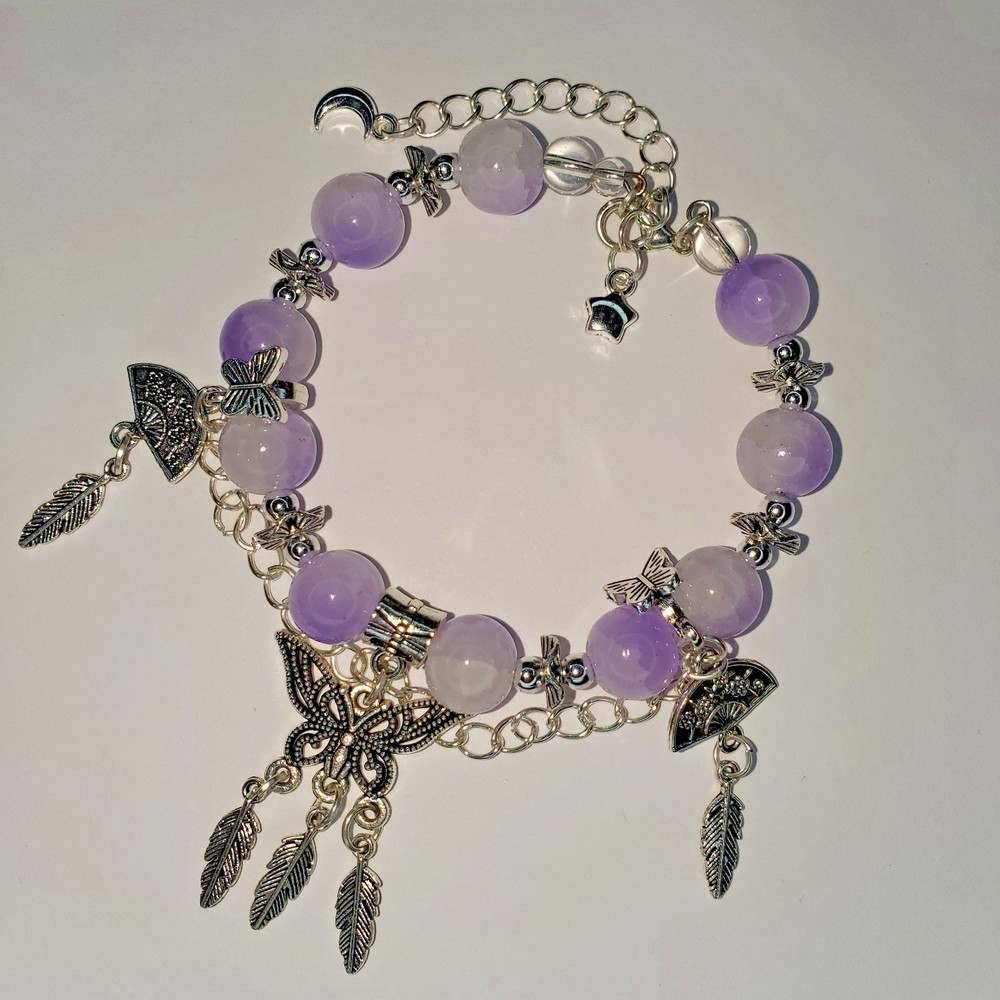 Hand crafted artisan unique gemstone bracelet