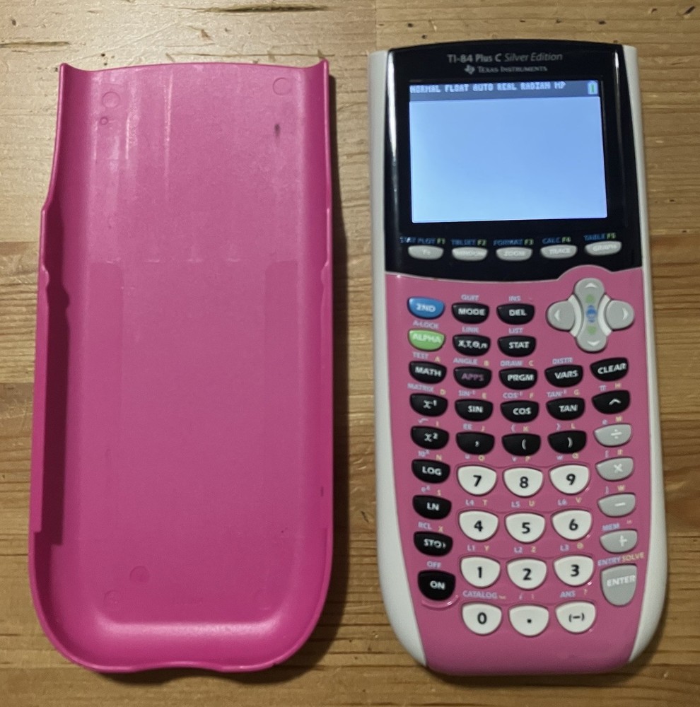Texas Instruments TI84 Plus C Silver Edition Graphing Calculator Pink Pre-Owned