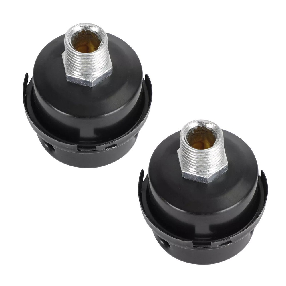 2pcs 1/2" 20mm Screw Thread Noise Filter Muffler Replacement for Air Compressor
