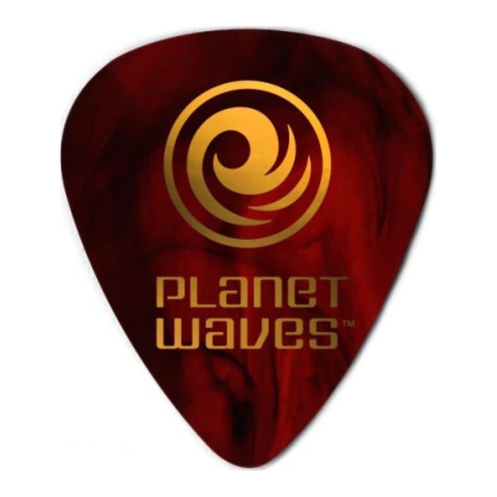 D'Addario Shell-Color Celluloid Guitar Picks, 25 pack, Light