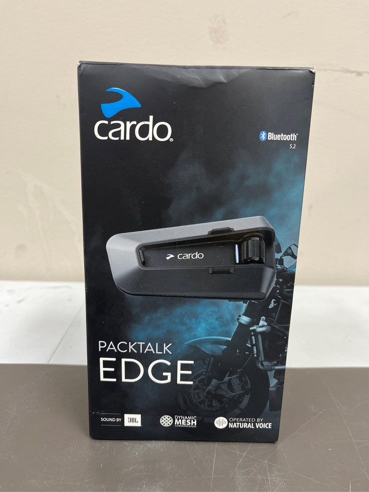 Cardo PACKTALK Edge Motorcycle Bluetooth Communication System Headset Intercom 1