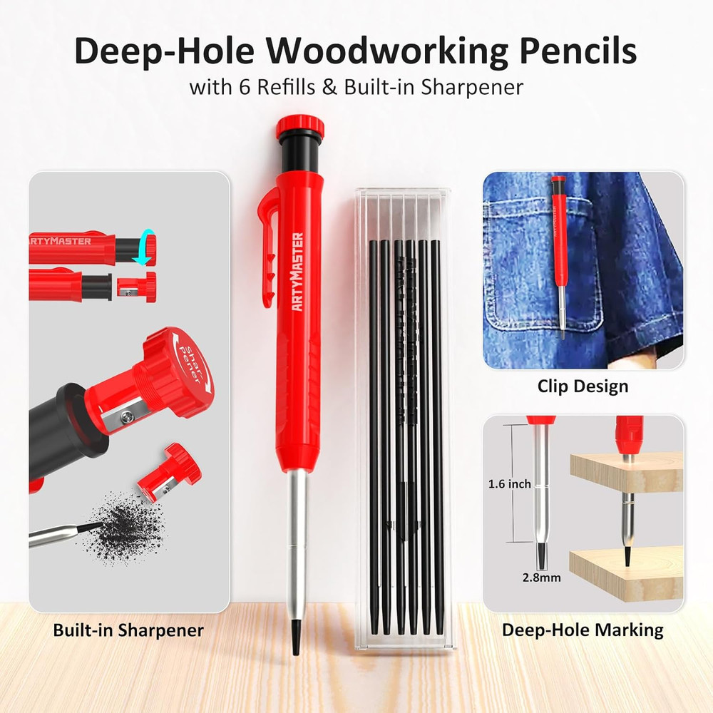 3.8＂Mini 3D Multi-Angle Measuring Square Ruler, WT102A High Precision Hole Sc...