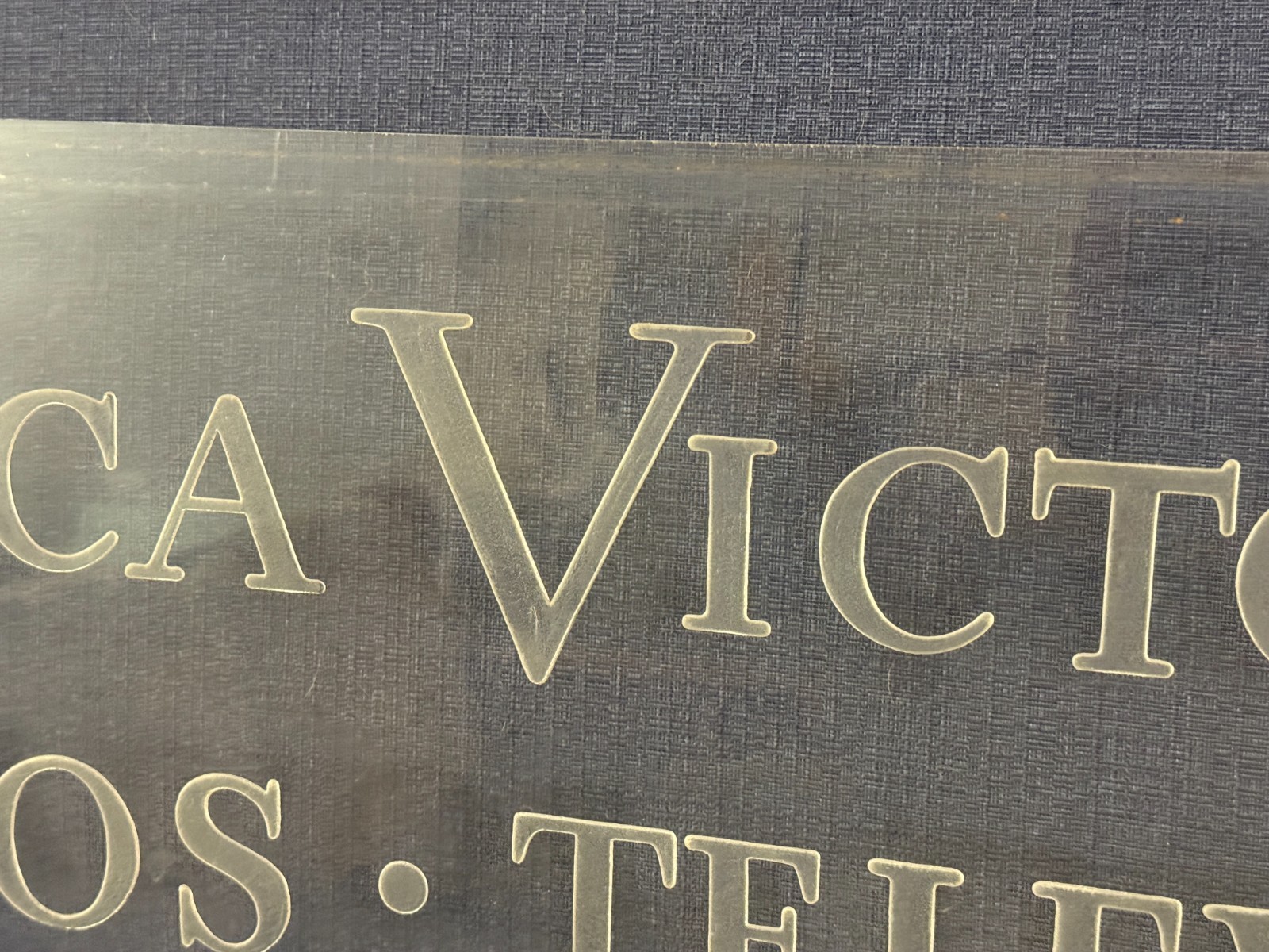 Vintage RCA Victor Radios Television Lighted Store Sign – Untested – Repainted