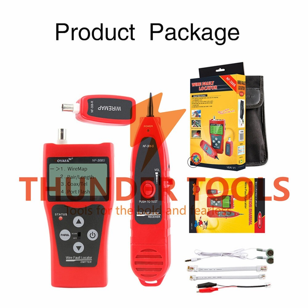 Thunder Tools NOYAFA Multi-functional LCD Network Cable Tester High