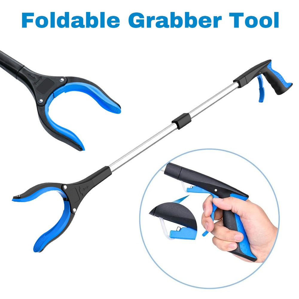 32" Grabber Pick Up Tool Extended Garbage Reaching Stick Trash Picker Folding US
