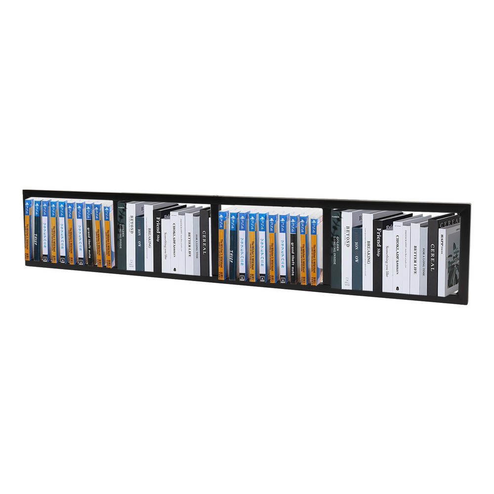 3-Stand Wall Mount CD Rack - Space-Saving Media Storage Organizer