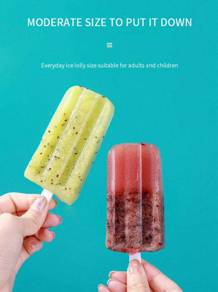 RV Kitchen 4-Popsicle Mold with Cover - Cute DIY Homemade Ice Cream Mold