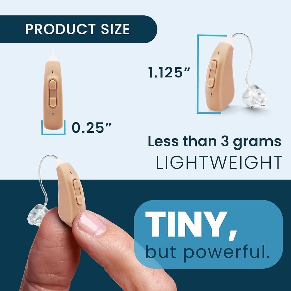 MDHearing VOLT 4 (OTC) Hearing Aid With A Charging Case
