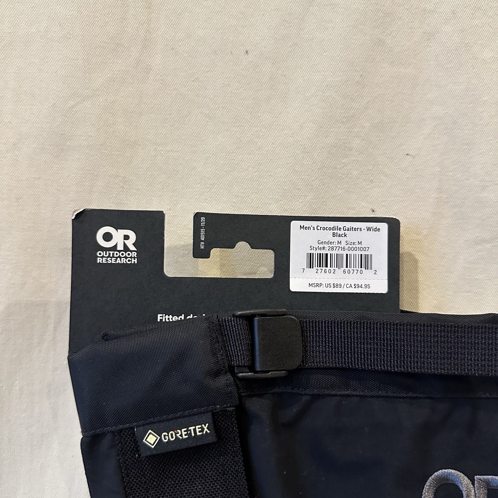 NEW Outdoor Research Expedition Crocodile Gore Tex Gaiters Men Wide M Black