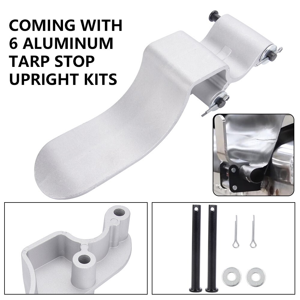 6PCS Quick Release 3"Upright Tarp Stop, Replace Rusted Stops on Roll Tarp System