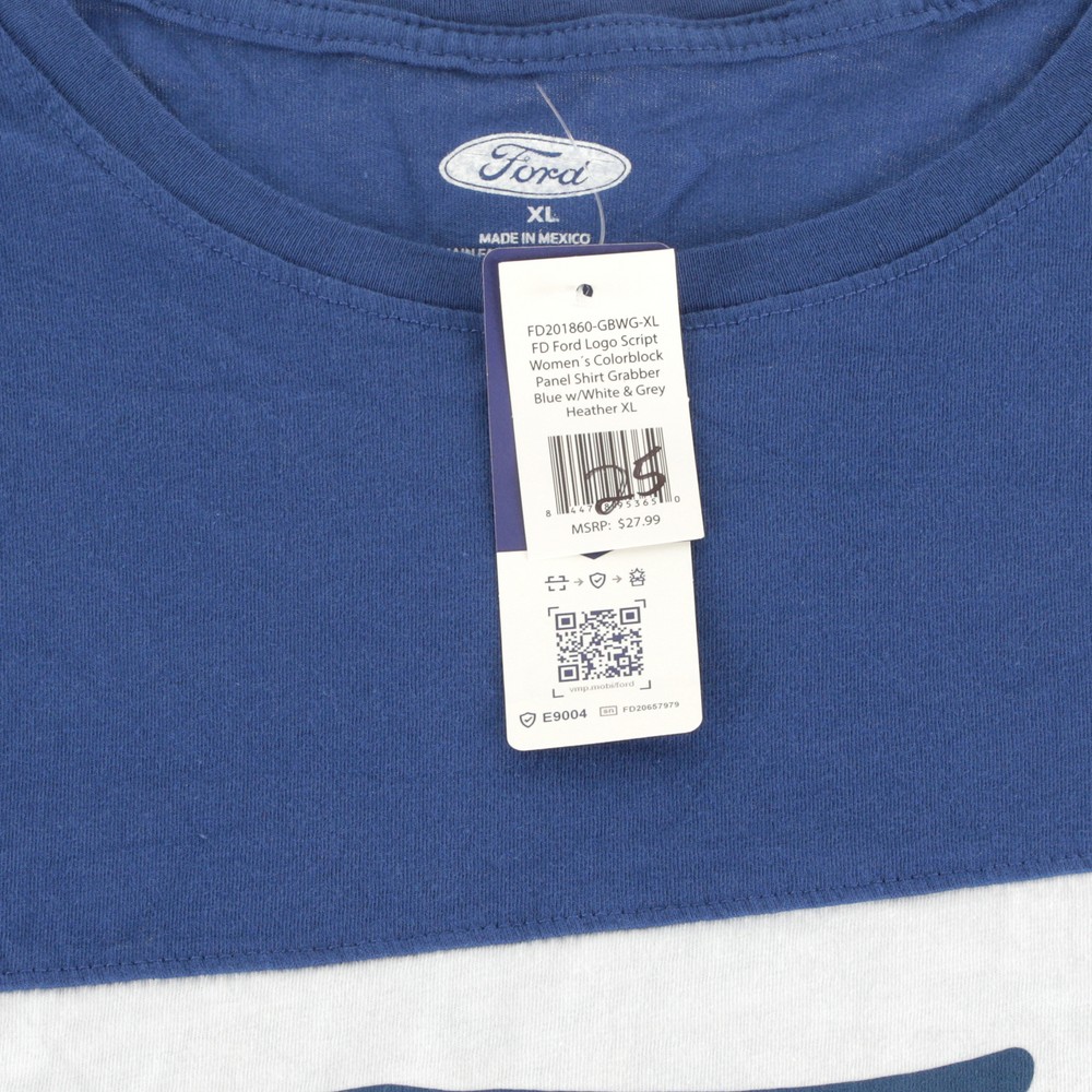 Ford Script Women's Colorblock Panel Shirt XL
