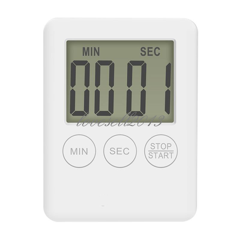 New LCD Display Digital Kitchen Cooking Timer Count-Down Up Clock Alarm Magnetic