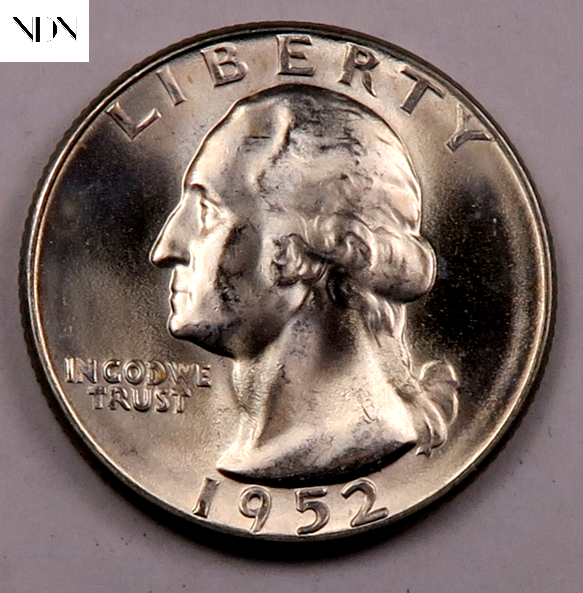 1952-S Washington Quarter - Gem BU - 90% Silver - Better Date!