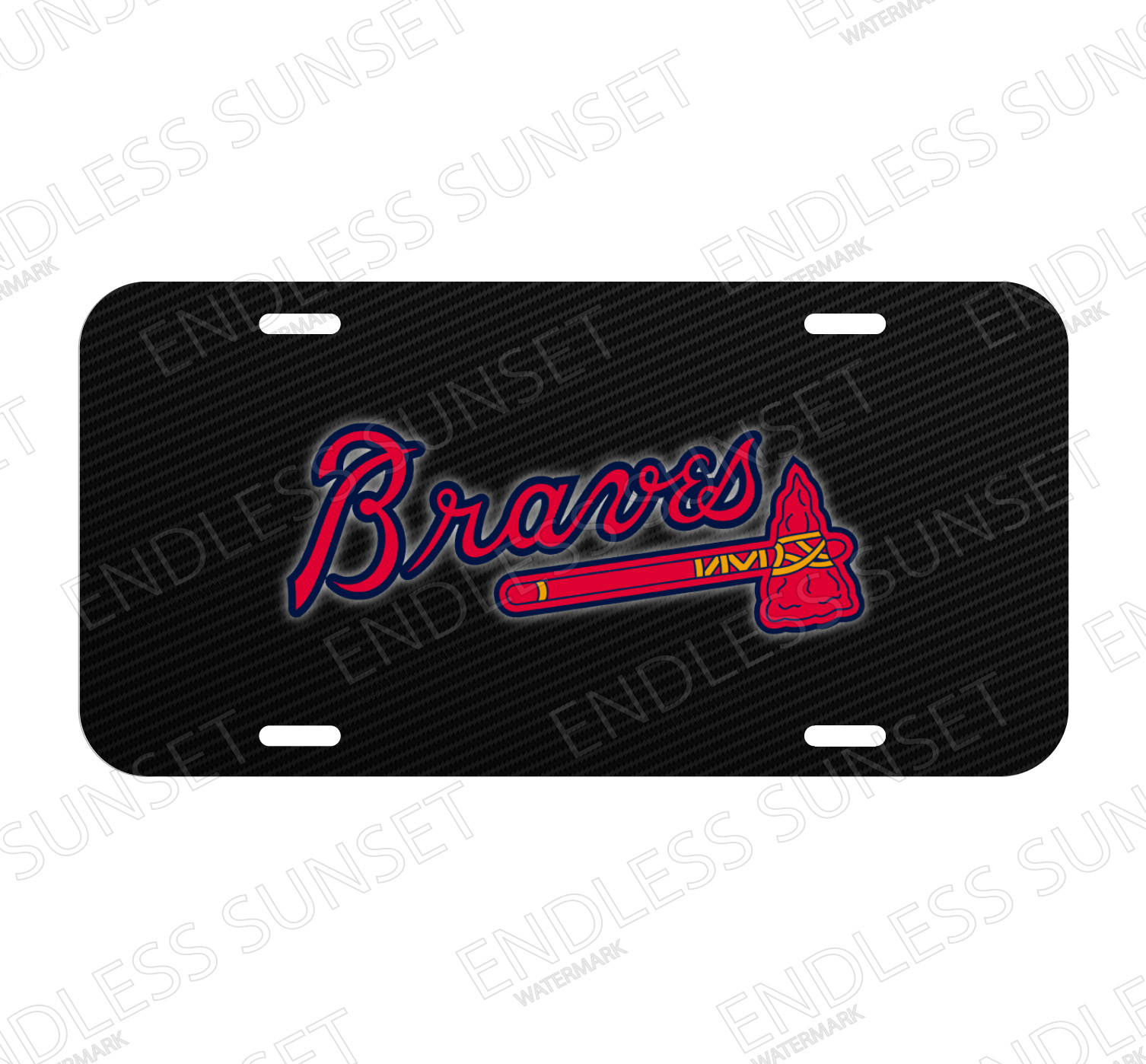 NEW Atlanta Braves Aluminum License Plate CAR SUV Truck