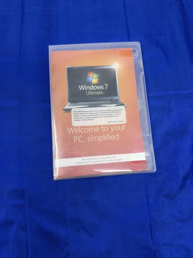 Microsoft Windows 7 Ultimate 64-bit DVD w/ Product Key
