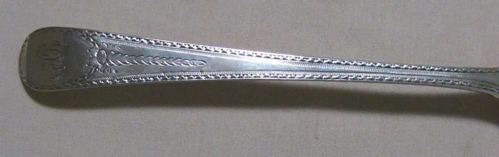 TABLE SPOON unknown MAKER 1822 ENGLISH STERLING