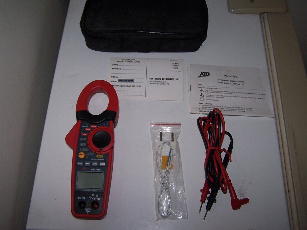 CLAMP METER ATD Tools ~ ATD-5597 Digital High Current Probe w/Leads