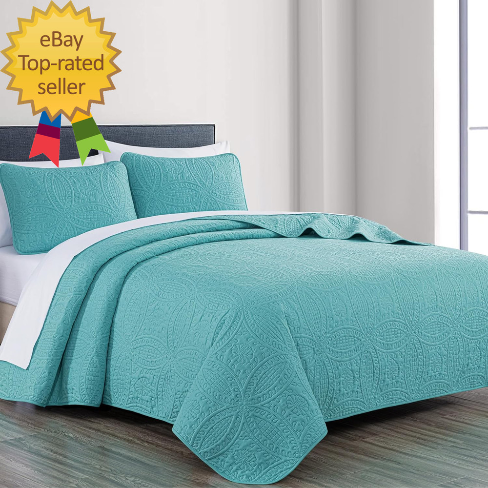 Austin 3 Piece Oversized Bedspread Coverlet Set