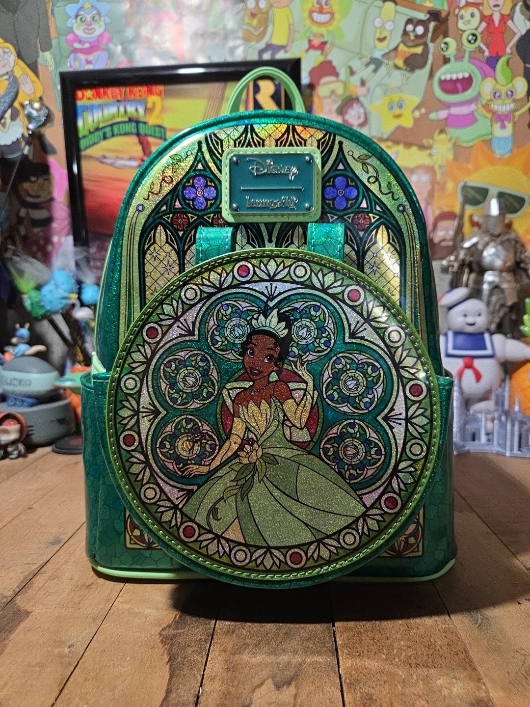 Loungefly Disney Princess Stained Glass Collection Tiana Mini-Backpack NEW 🚚✅