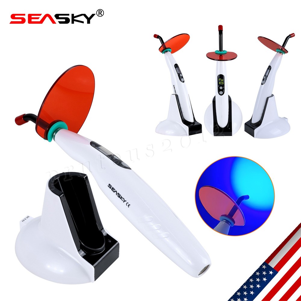 Dental Wireless Curing Light Lamp LED-B 5 Second Curing 1500mW/cm²