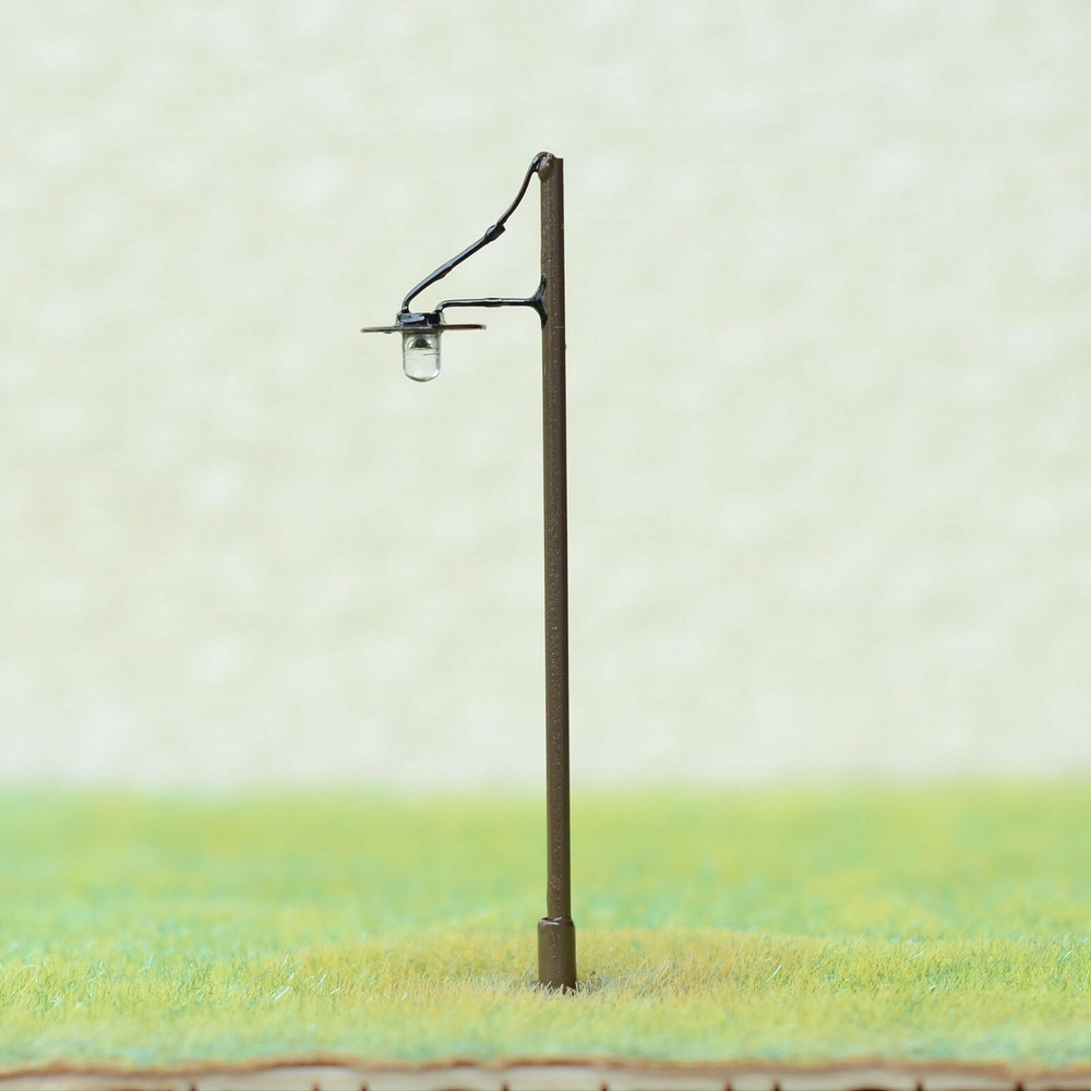 10 x OO / HO scale LED street light model train path lamp post + resistor #R7BR
