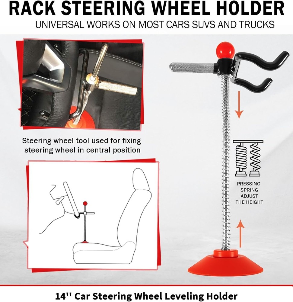 Steering Wheel Holder Stand Alignment, Adjustable Steering Wheel Alignment