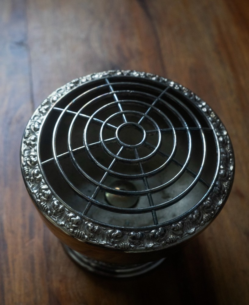 Antique Vintage Silver Plated Potpourri Holders Complete