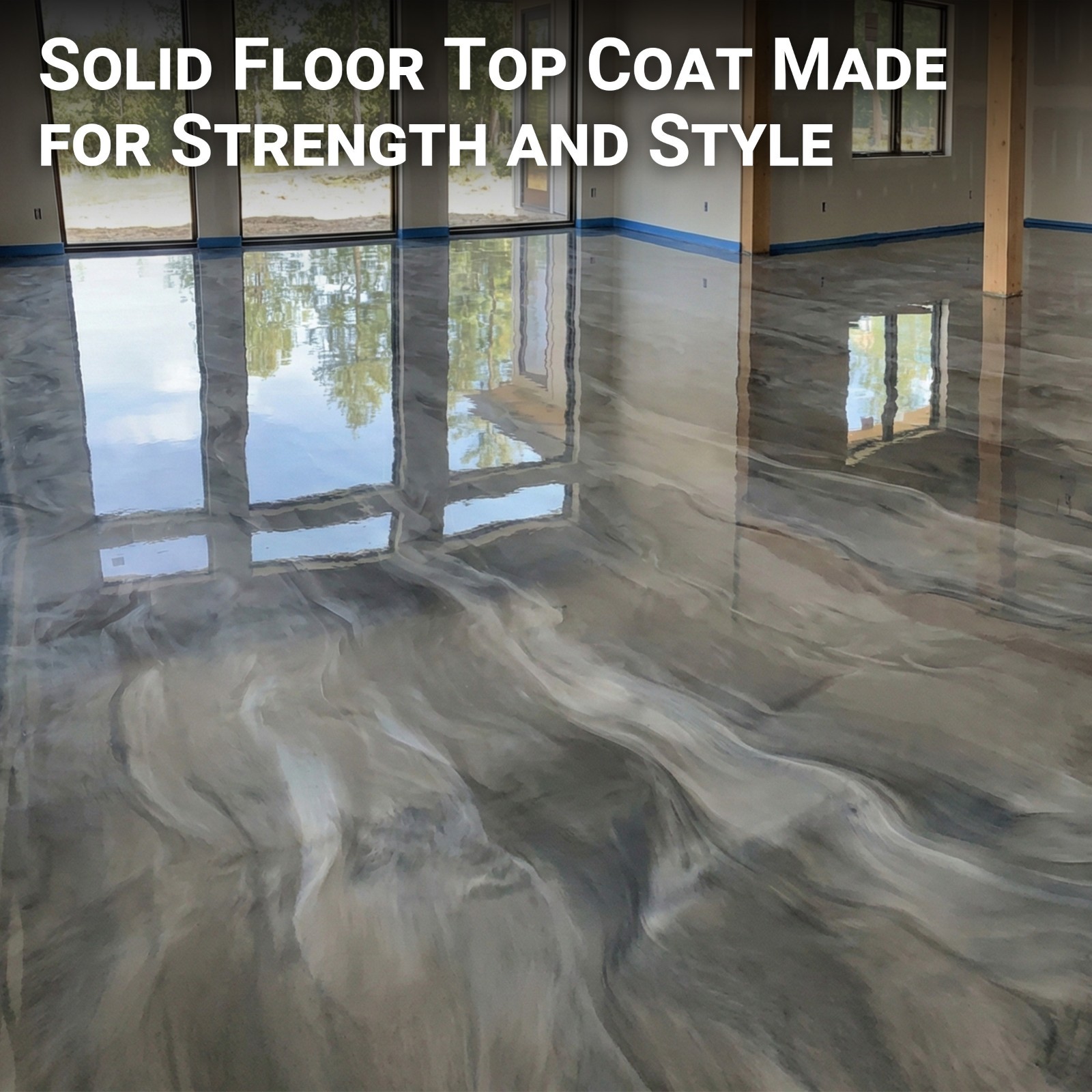 2:1 Top Coat Epoxy Resin For Floor Coating 3 Gallon Pack Garage Coating