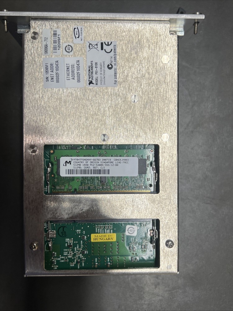 NATIONAL INSTRUMENTS PXI-8106 Embedded Controller DVI **NO HDD CABLE** See Desc!