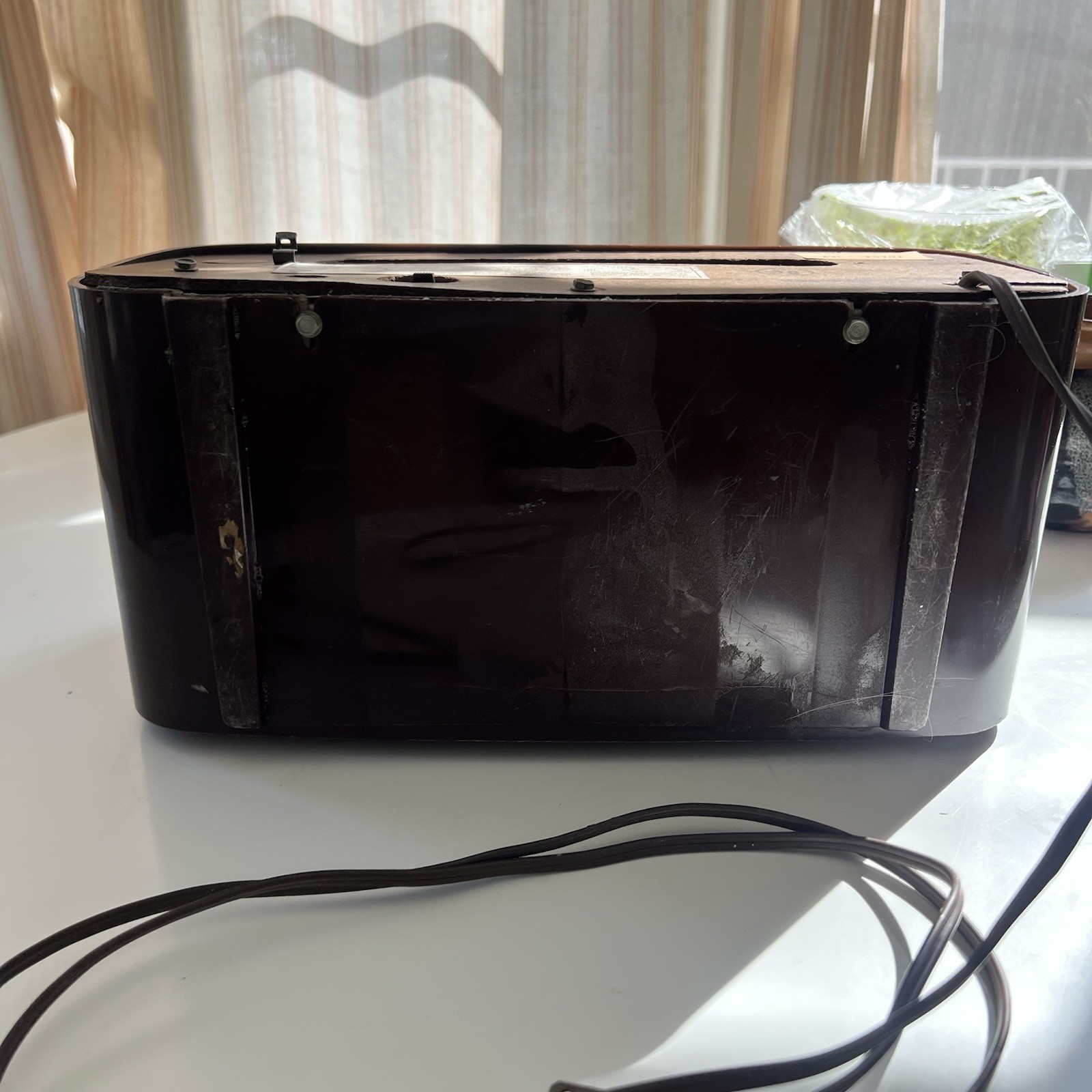 Vintage Packard Bell Model 631 Tube Radio Brown Bakelite AM