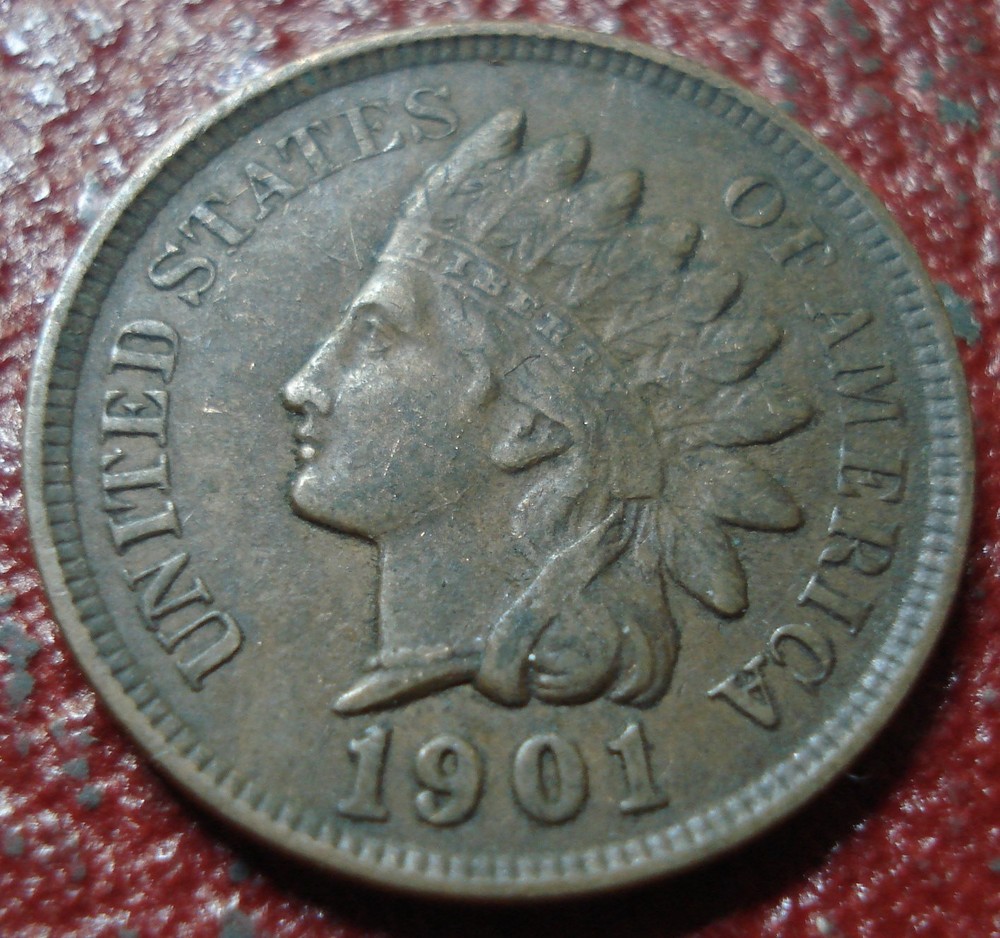 1901 INDIAN CENT IN VF CONDITION