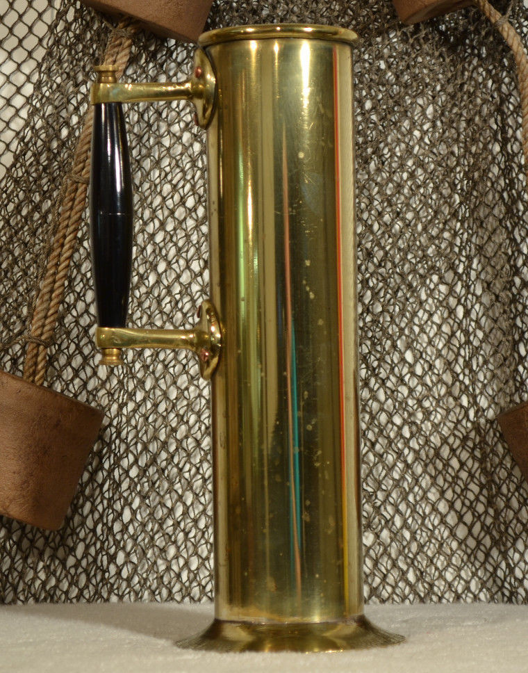 Vintage Steamship Salinometer Brass Jug