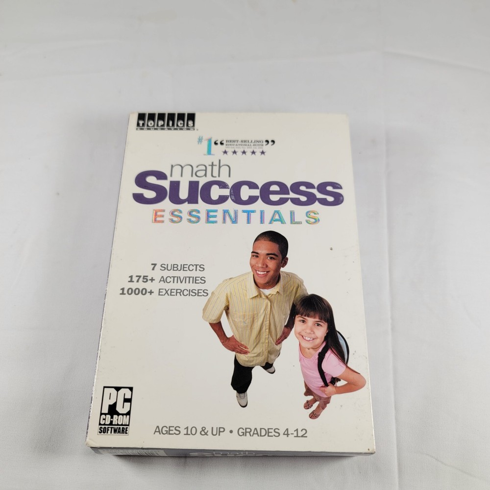 Math Success Essentials PC CD-ROM Software Topics Education Best Selling 2004-06