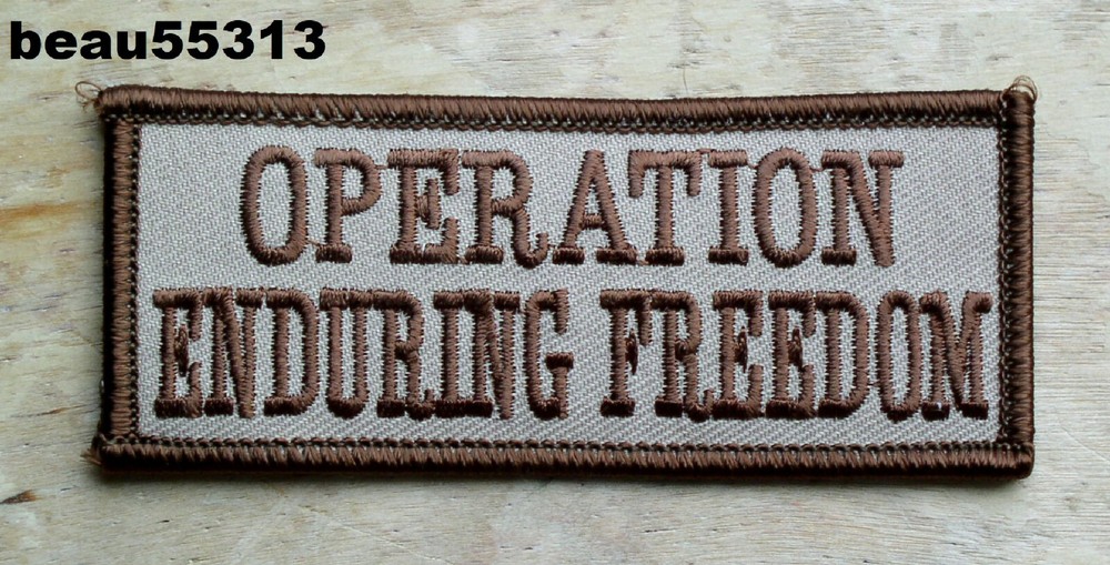 ⭐OPERATION ENDURING FREEDOM GREAT FOR YOUR HARLEY VEST AND JACKET PATCH