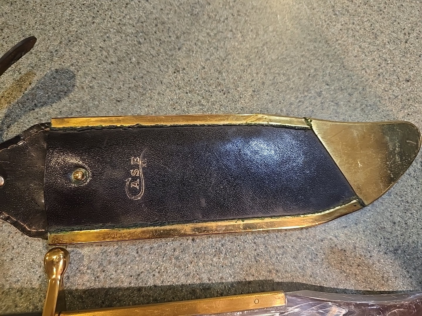 Case XX USA 1836 Bowie Knife with Sheath Daniel Boone Used