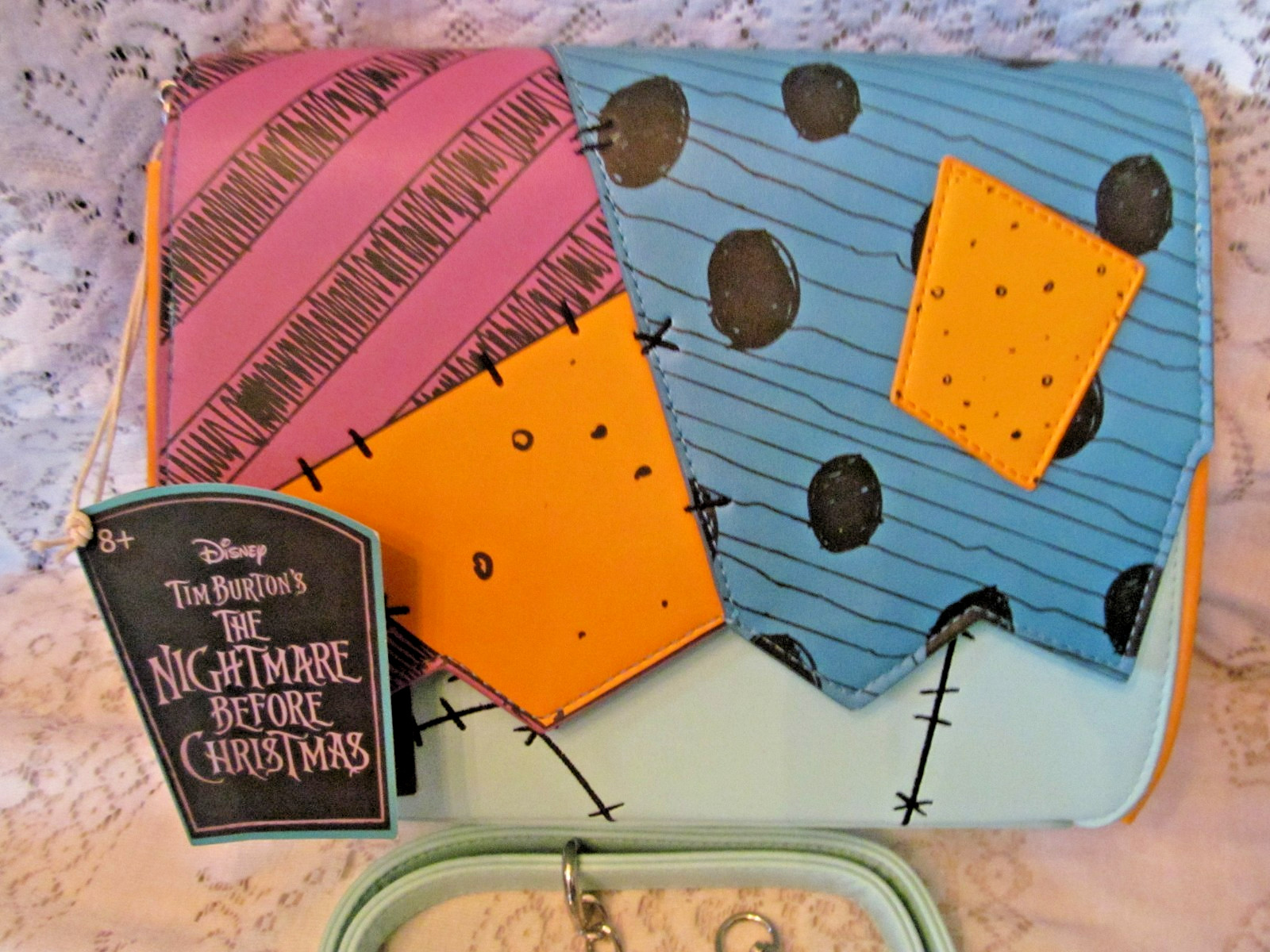 Loungefly Disney Nightmare Before Christmas Sally Cosplay Crossbody Bag NWT