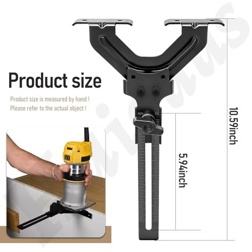 DNP618 Edge Guide for Fixed Base Compact Router, Compatible With DEWALT DWP611