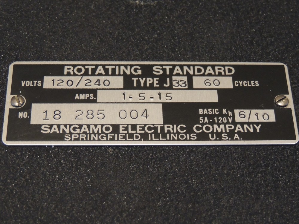 Sangamo Rotating Standard Type J