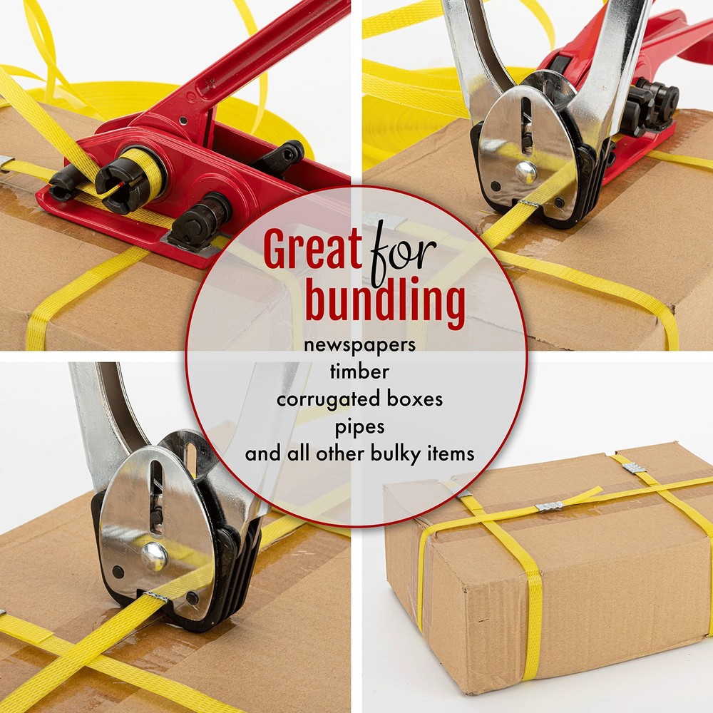 Gresdent Open Seals for 1/2" Strap Width 1/2 inch width, 100pcs seals