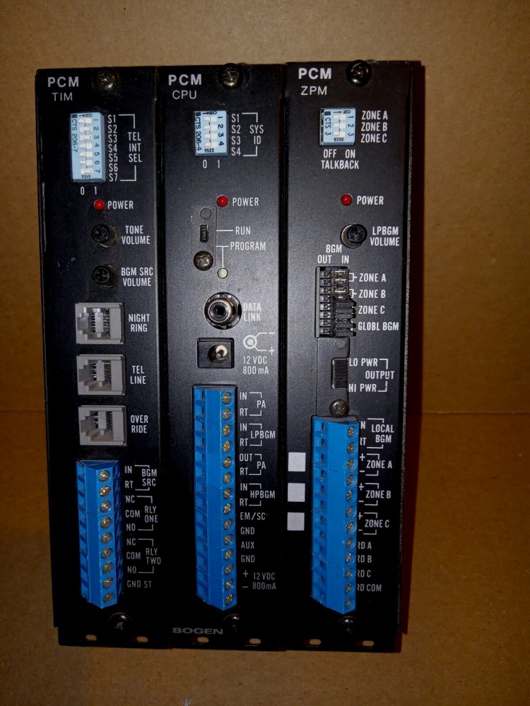 BOGEN PCM: TIM, CPU, and ZPM Plug-in Modules - Intercom / Loudspeaker / PA