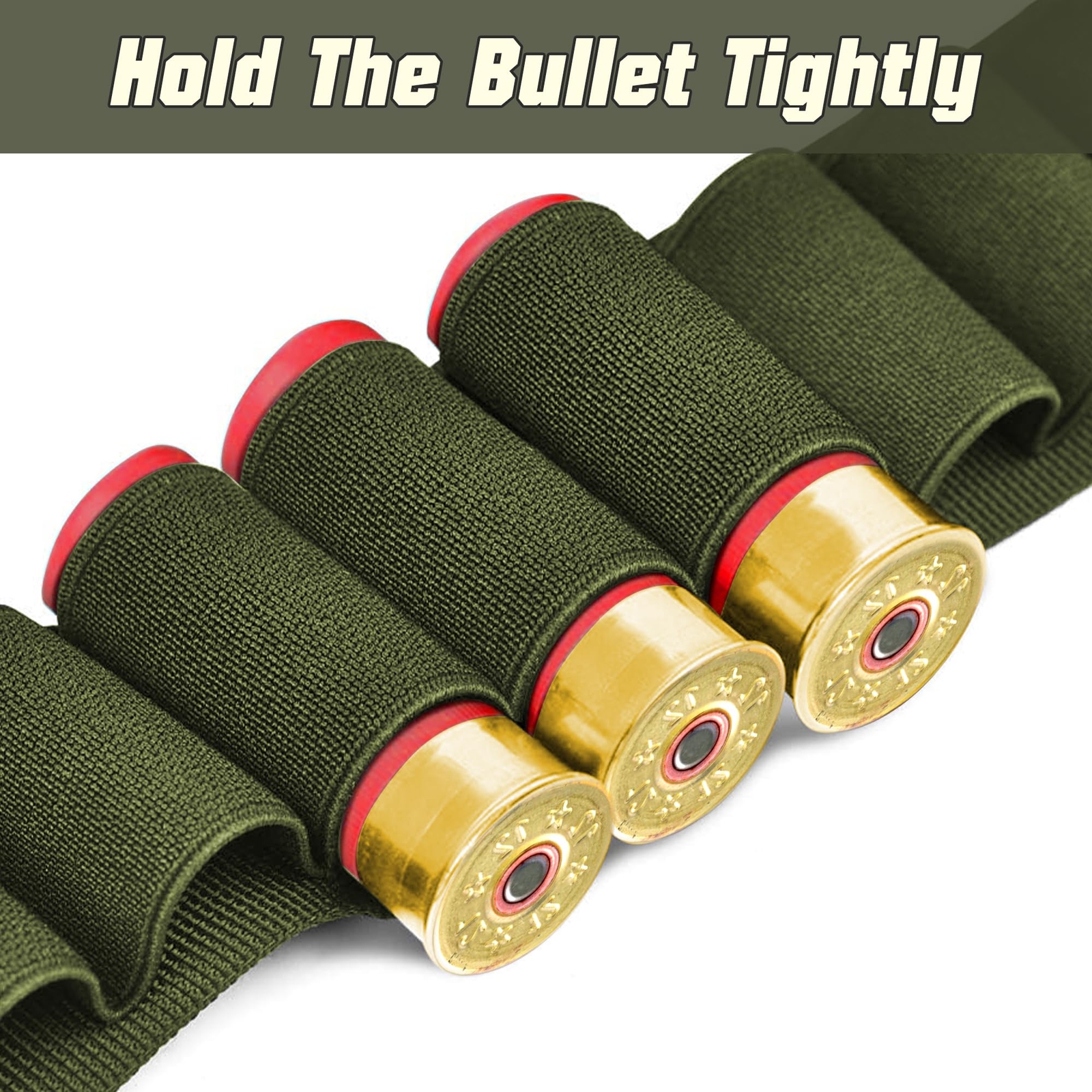 US Tactical 50 Rounds Shotgun 12/20GA Shell Bandolier Ammo Belts Holder Hunting