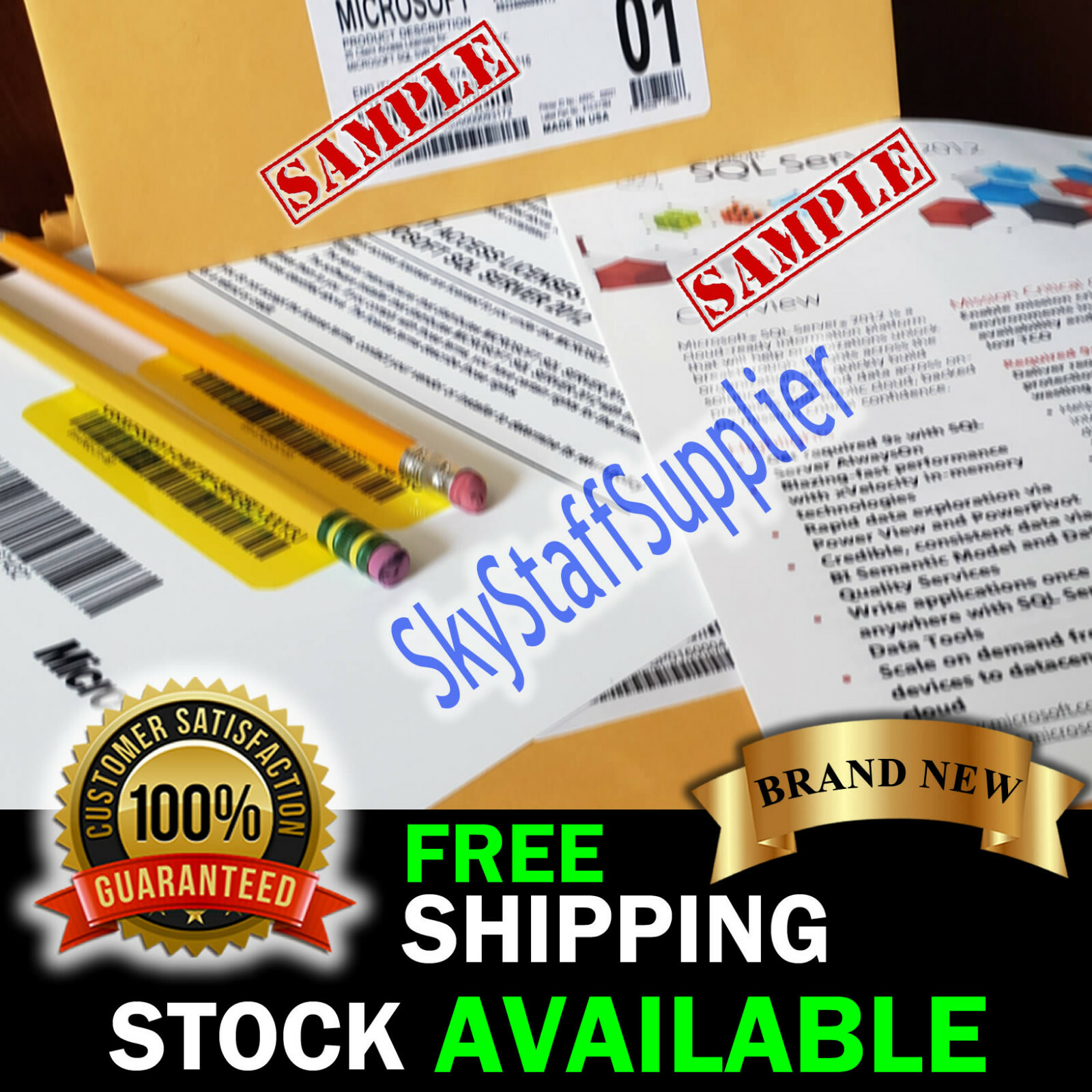 SQL Server 2012 STANDARD License Key + 25 ACCESS CALs RETAIL FULL BRAND NEW PACK